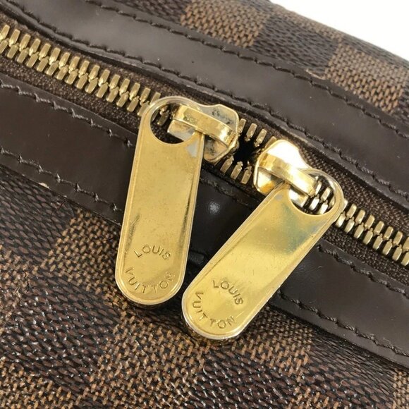 LOUIS VUITTON N52000 Damier Berkeley Bag Hand Bag Damier Canvas Ebene Brown - Picture 12 of 16